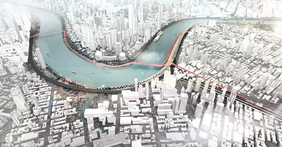 В Шанхае построят скоростной туннель для велосипедов. В воздухе - фото 5