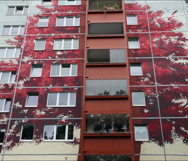 В Берлине нарисована рекордная фреска на жилом доме - фото 5