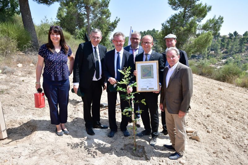 Президент федеральной земли Северный Рейн-Вестфалия посадил дерево в землю Израиля - фото 3