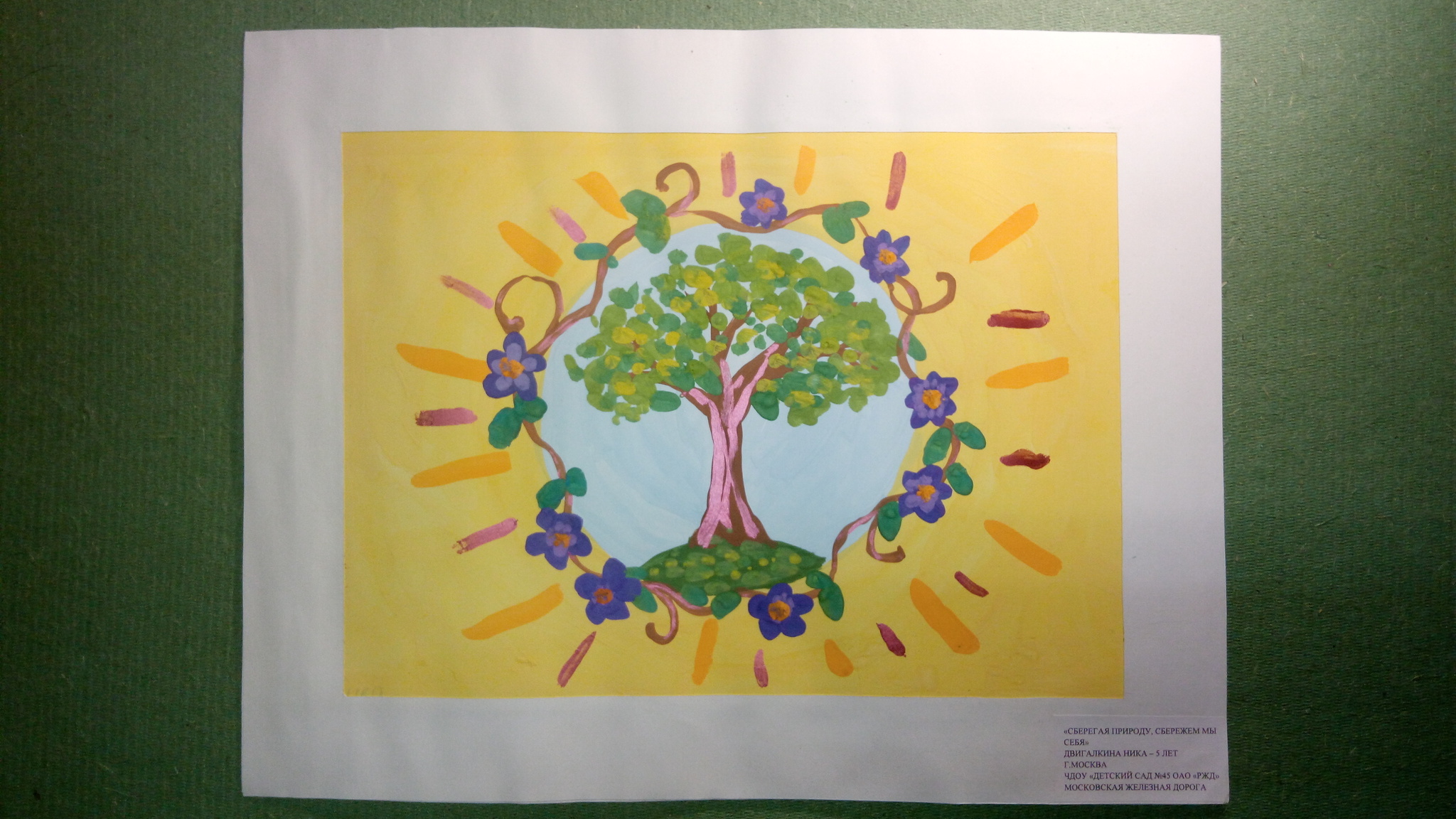 Международный Конкурс детского рисунка в рамках номинации «Экологическое образование, просвещение и культура» Международной экологической премии «EcoWorld» 2020 (возрастная группа 5-7 лет) - фото 14
