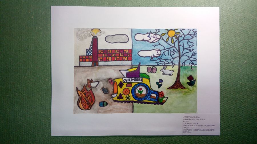 Международный Конкурс детского рисунка в рамках номинации «Экологическое образование, просвещение и культура» Международной экологической премии «EcoWorld» 2020 (возрастная группа 8-17 лет) - фото 14