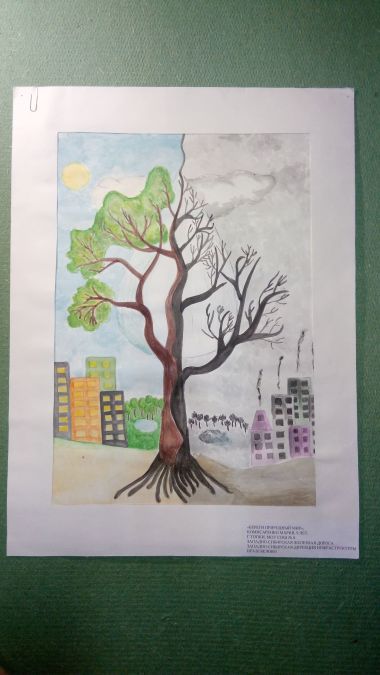 Международный Конкурс детского рисунка в рамках номинации «Экологическое образование, просвещение и культура» Международной экологической премии «EcoWorld» 2020 (возрастная группа 8-17 лет) - фото 57