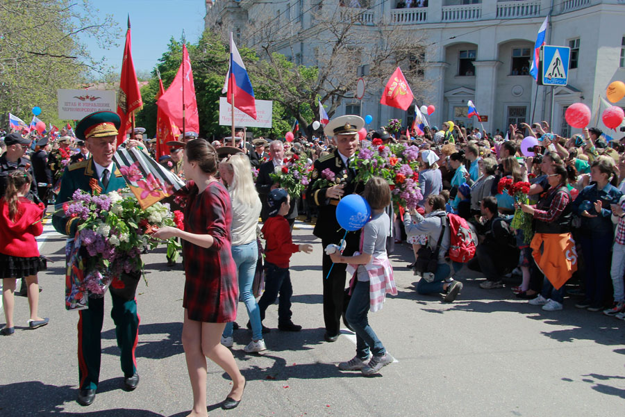 Марш ветеранов войны в Севастополе - фото 4