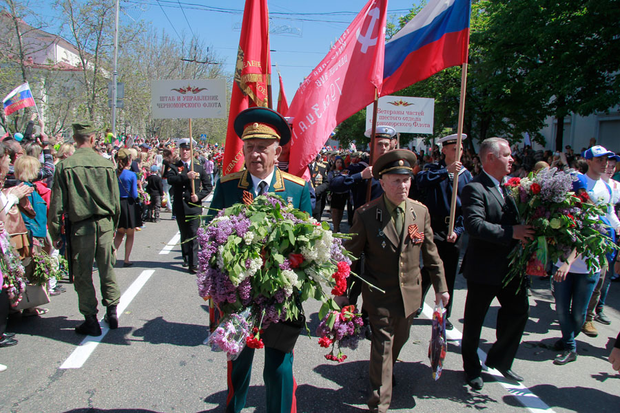Марш ветеранов войны в Севастополе - фото 7