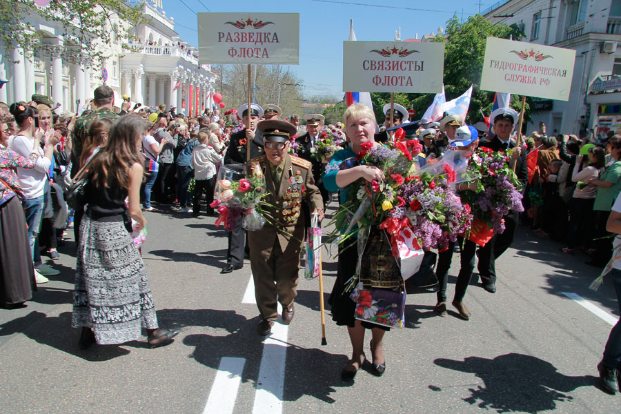 Марш ветеранов войны в Севастополе - фото 9