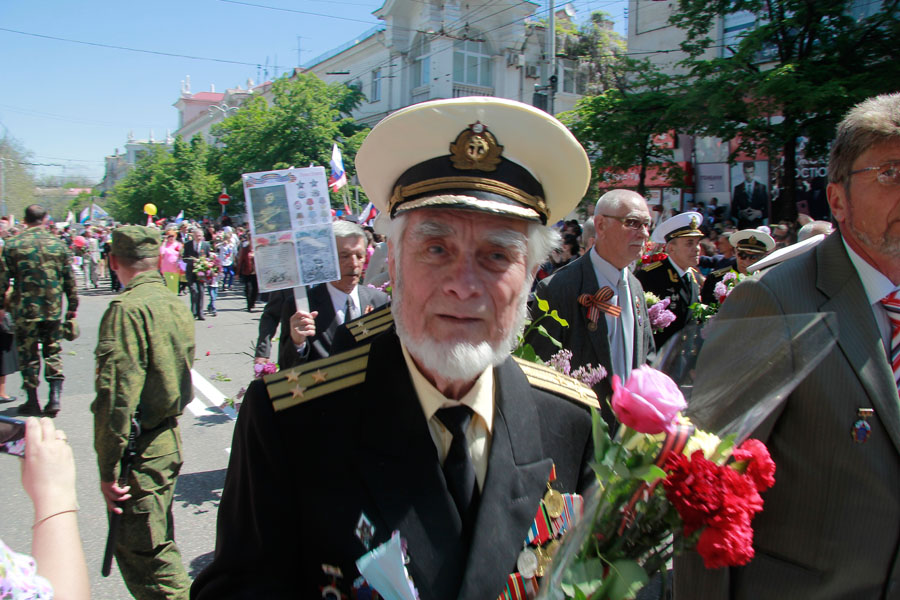 Марш ветеранов войны в Севастополе - фото 12
