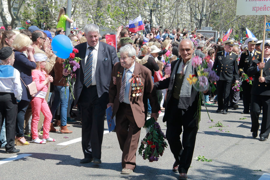 Марш ветеранов войны в Севастополе - фото 16