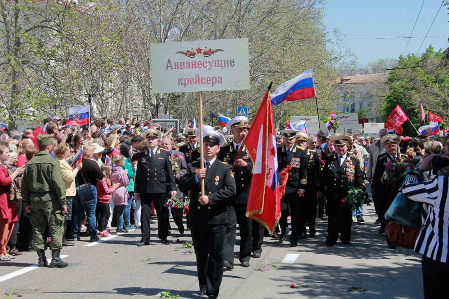 Марш ветеранов войны в Севастополе - фото 17