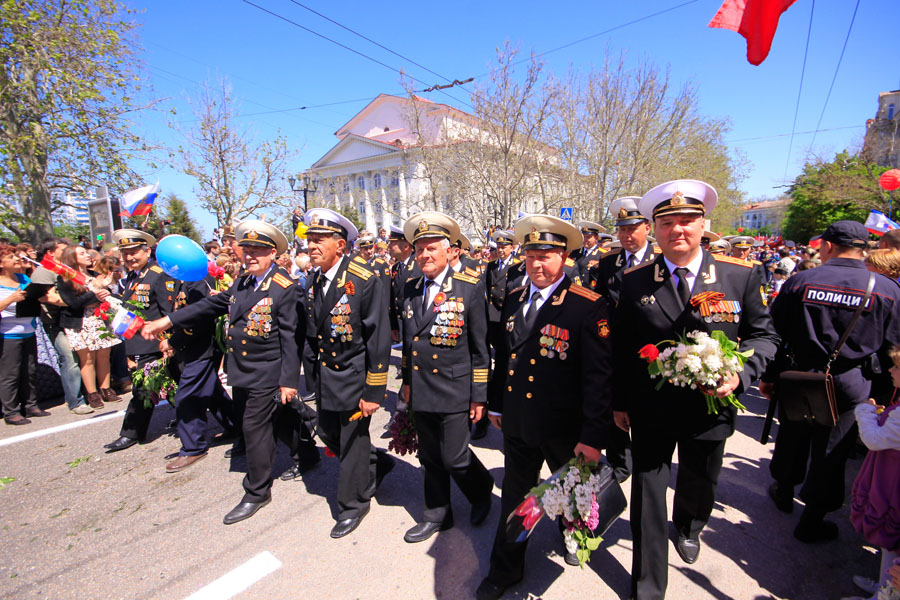 Марш ветеранов войны в Севастополе - фото 34