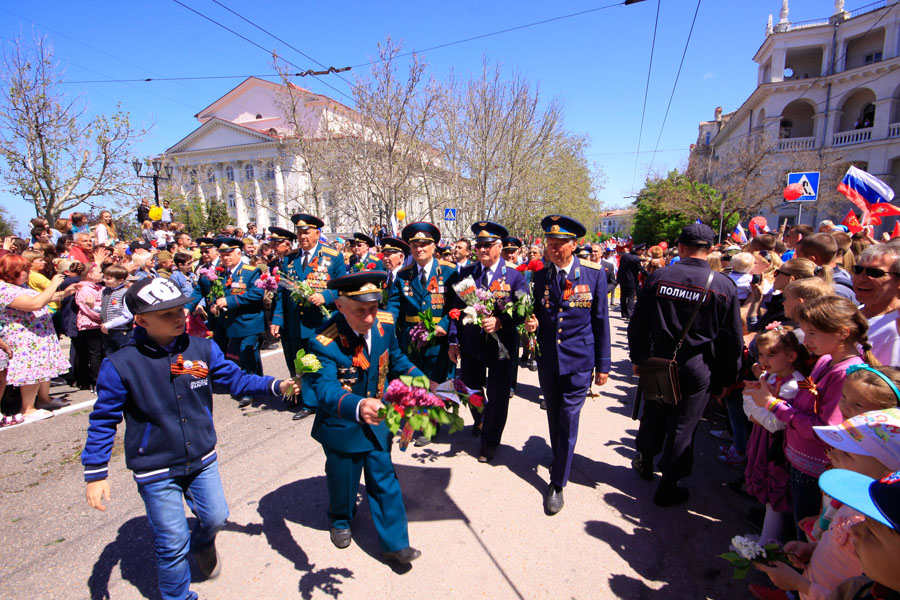 Марш ветеранов войны в Севастополе - фото 37