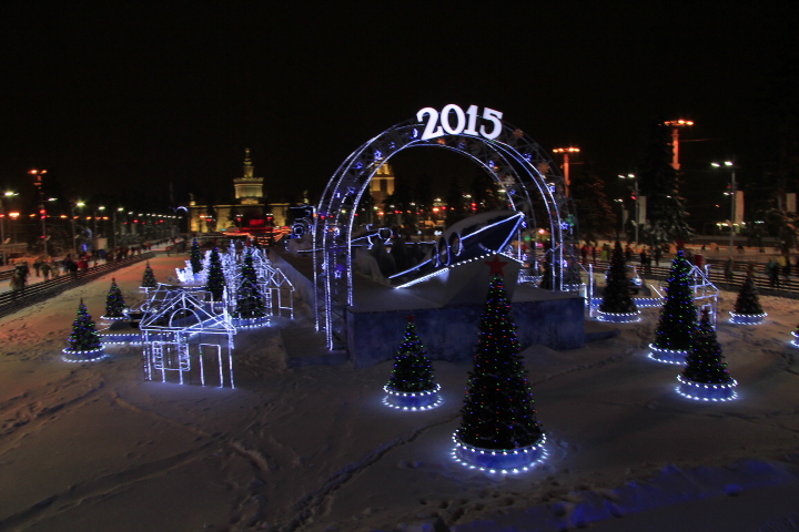 Новогодняя ночь в Москве. ВДНХ (ВВЦ) - фото 22