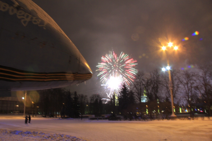 Новогодняя ночь в Москве. ВДНХ (ВВЦ) - фото 29