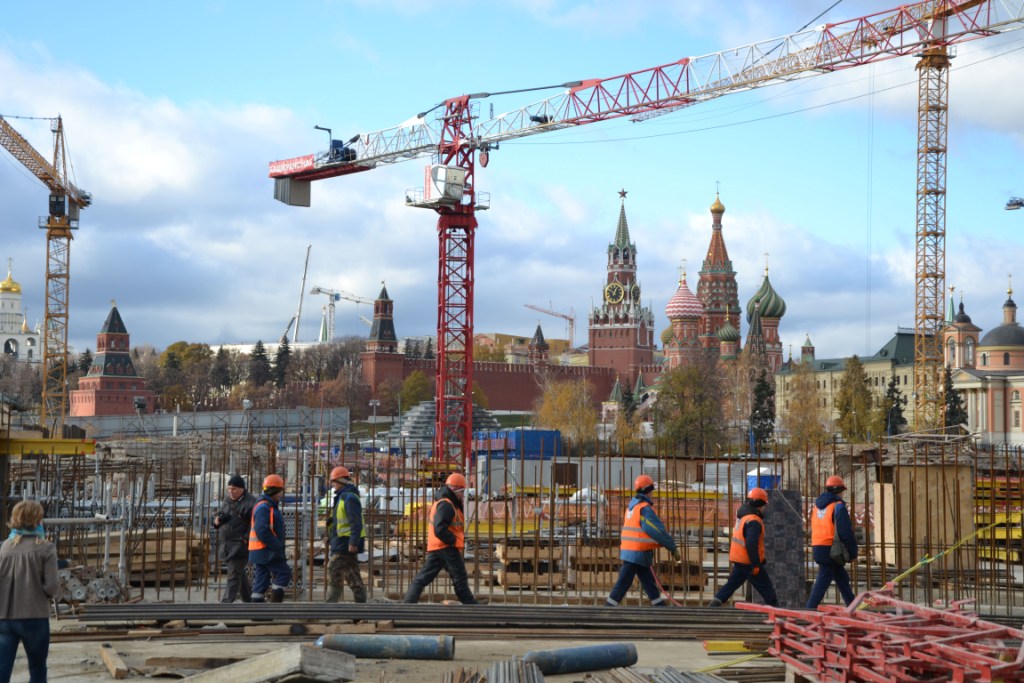  Ход строительства парка «Зарядье» - фото 6