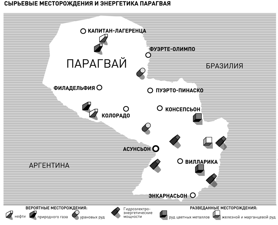 Карта промышленности аргентины