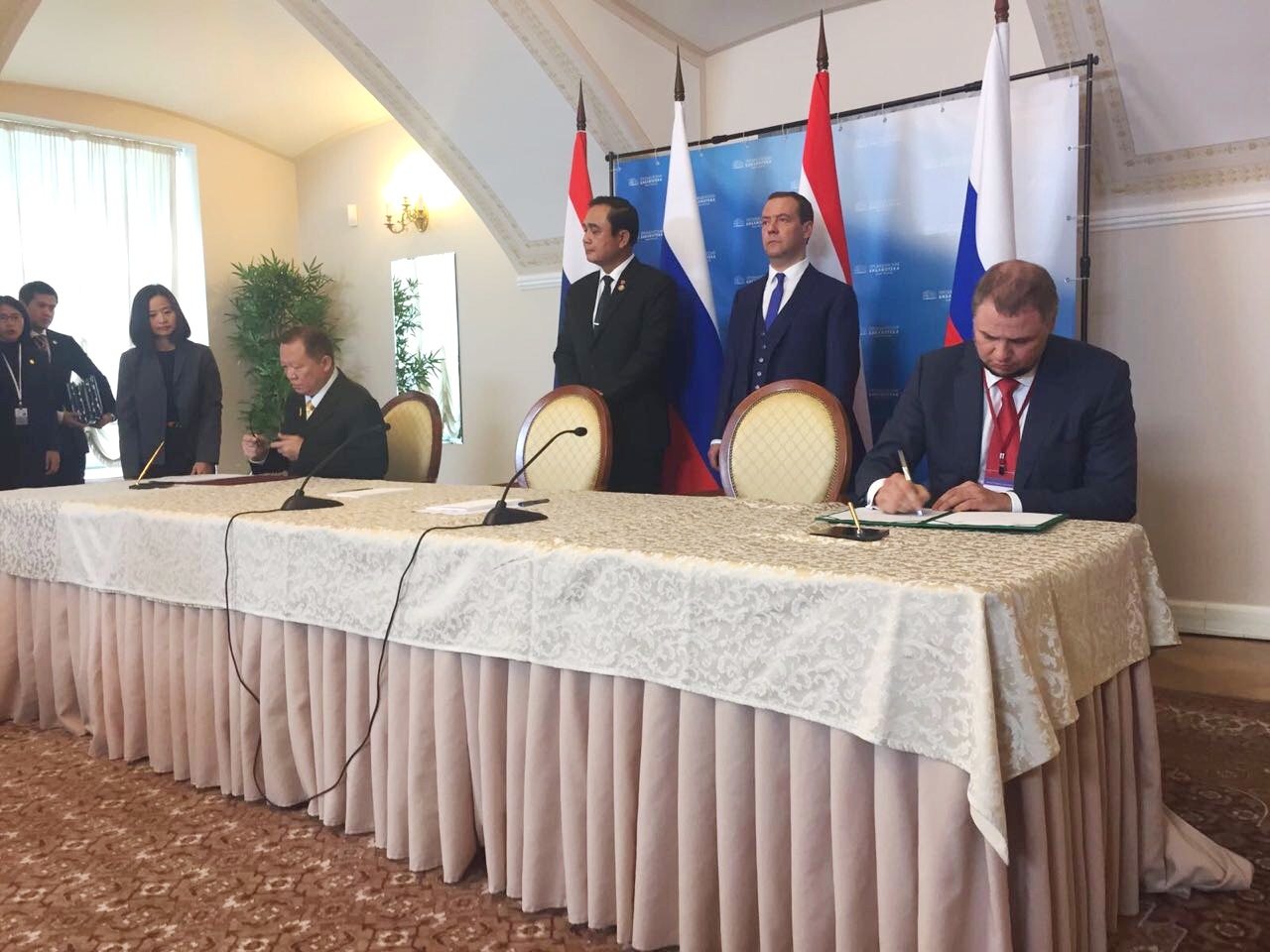 Подписание меморандума с Таиландом