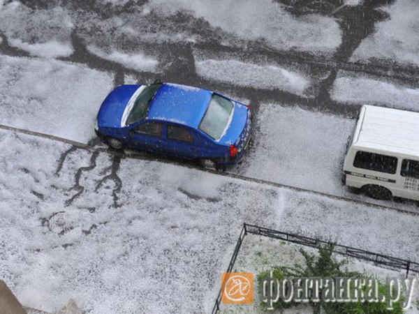  Град и потоп в Петербурге или "У природы нет плохой погоды"  - фото 11