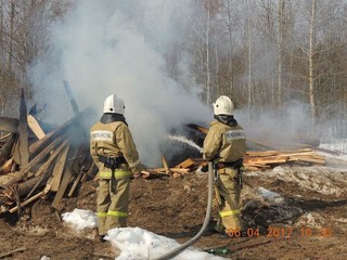 Прошли учения по тушению лесных пожаров в Первомайском районе Ярославской области - фото 1