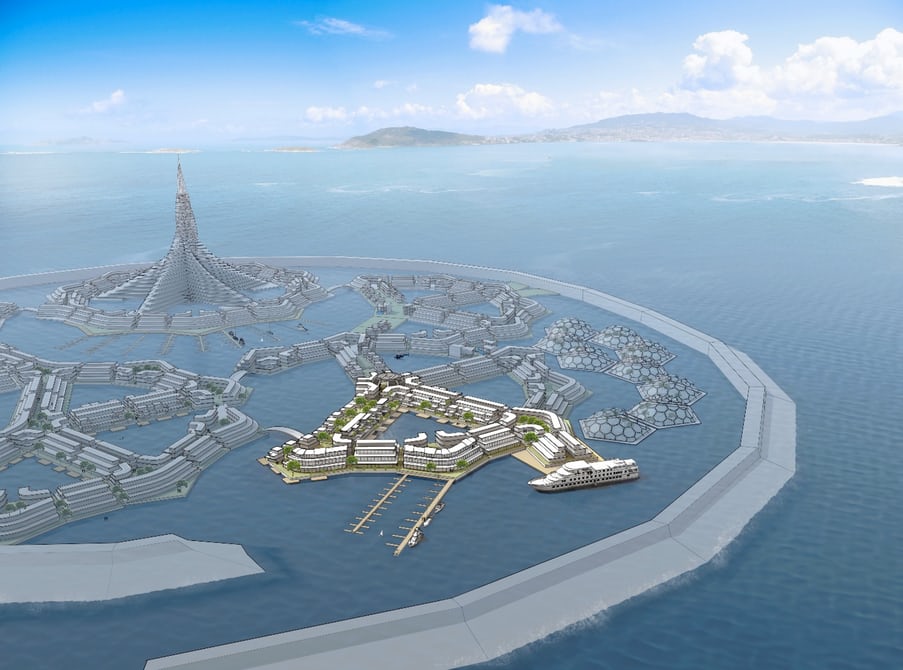  Плавучий город будущего появится в Тихом океане - фото 1