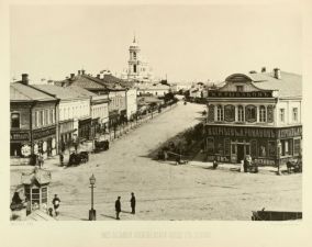 Vid na Bolyshuyu Alekseevskuyu ulitsu s Taganskoy ploschadi 1888 g. 795x629