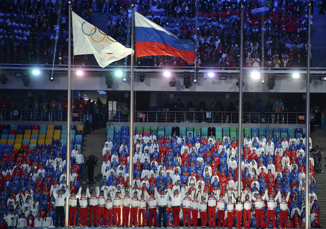 В Сочи прошла церемония закрытия XXII зимних олимпийских Игр. Фотогалерея  - фото 9