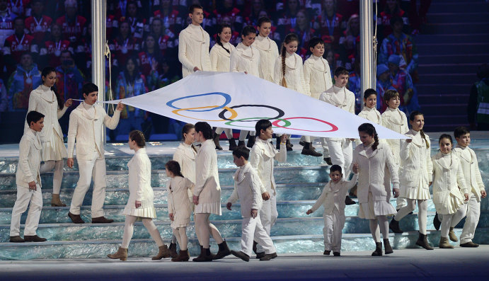В Сочи прошла церемония закрытия XXII зимних олимпийских Игр. Фотогалерея  - фото 45